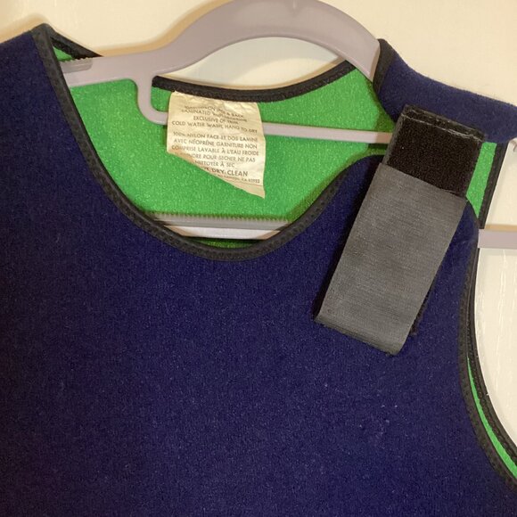 Vintage BARE Dry Suit Scuba Diving Laminated W Neoprene Blue Sleeveless Wetsuit - Picture 4 of 9